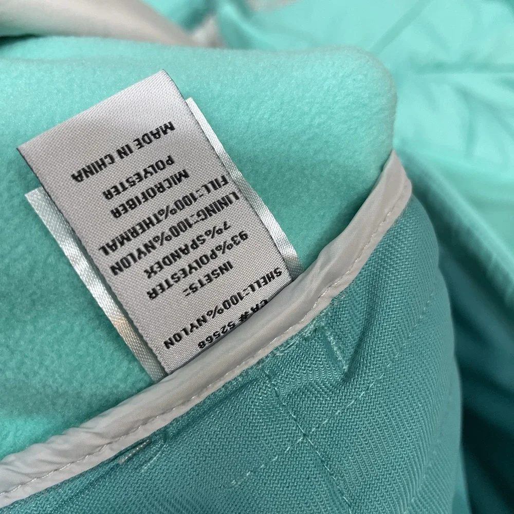 NWI Straight Down Alpha Vest Blue Teal Men Sz XL MARK STAIN Golf Puffer